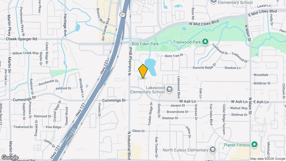 1717 Lake Eden Dr Map and Location Details