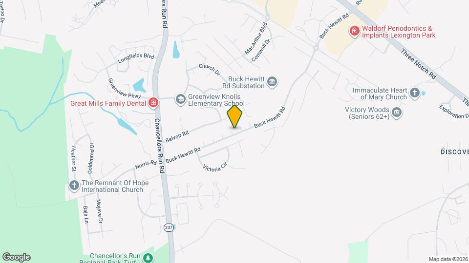 22234 Hawthorne Way, Unit A Map and Location Details