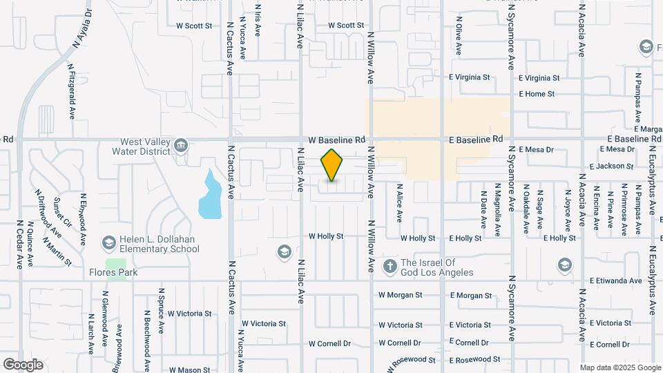 1072 N Vista Ave Map and Location Details