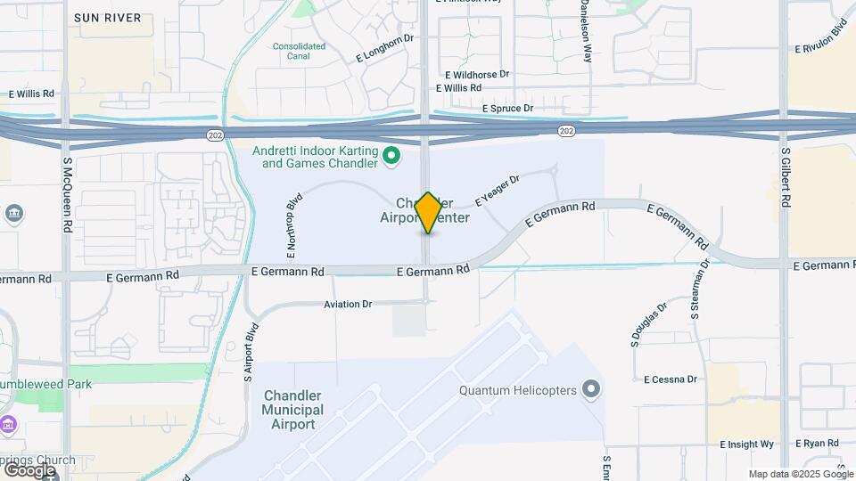 Furnished Studio-Phoenix - Chandler - Airport Mapa y Detalles de la Ubicación