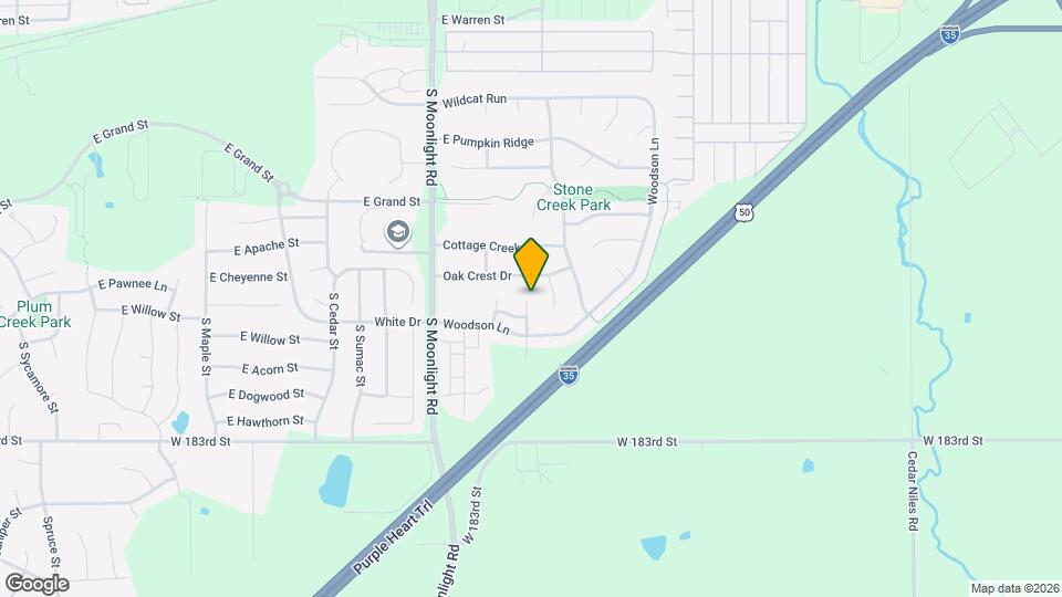 824 S Woodson Ct Map and Location Details