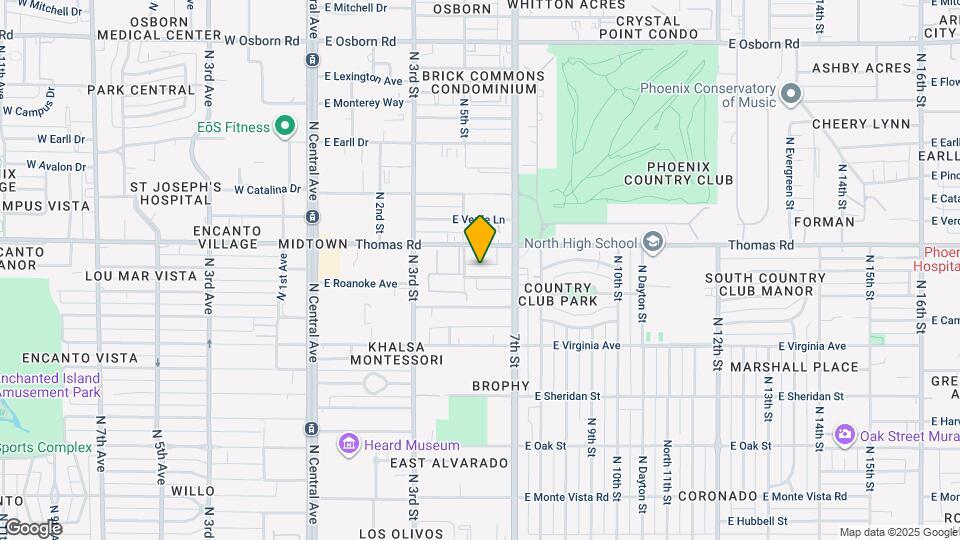 512 E Roanoke Ave, Unit 7 Map and Location Details