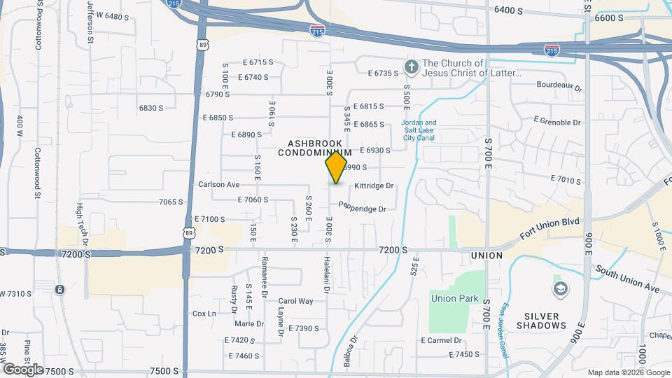 7033 S 300 E Map and Location Details