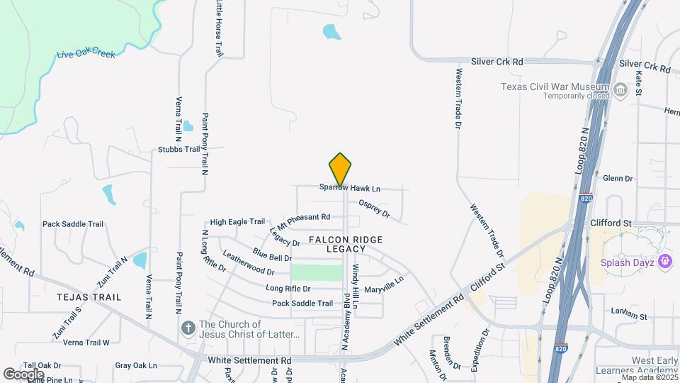 9901 Sparrow Hawk Ln Map and Location Details