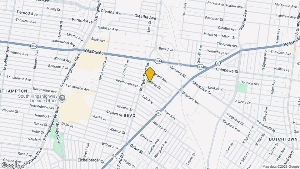 4228 Osceola St Map and Location Details