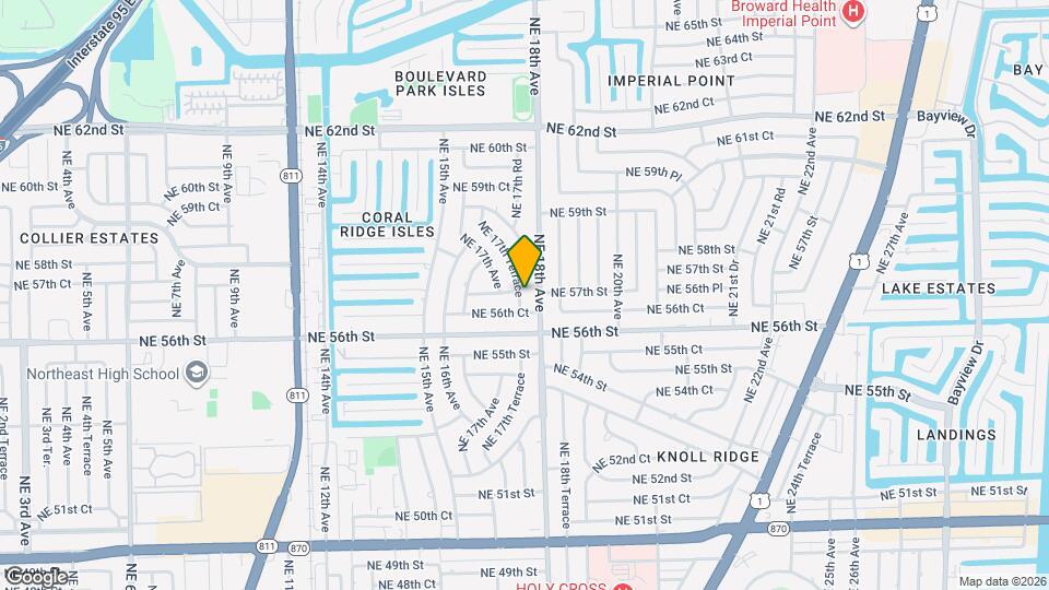 5650 NE 17th Terrace Map and Location Details