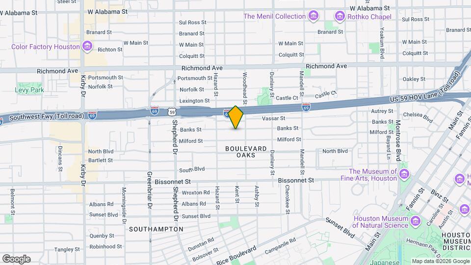 1819 Banks St Map and Location Details