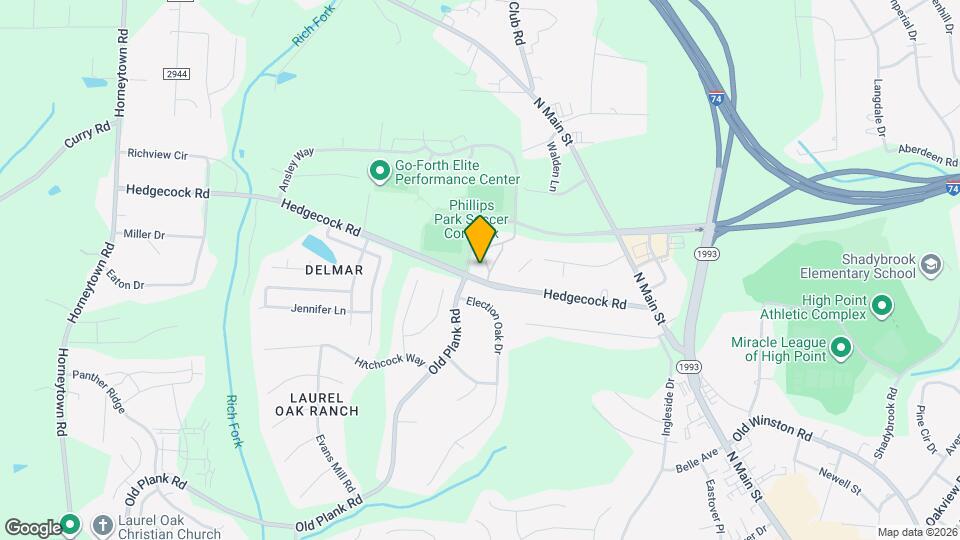 6105 Hedgecock Cir, Unit 3D Mapa y Detalles de la Ubicación