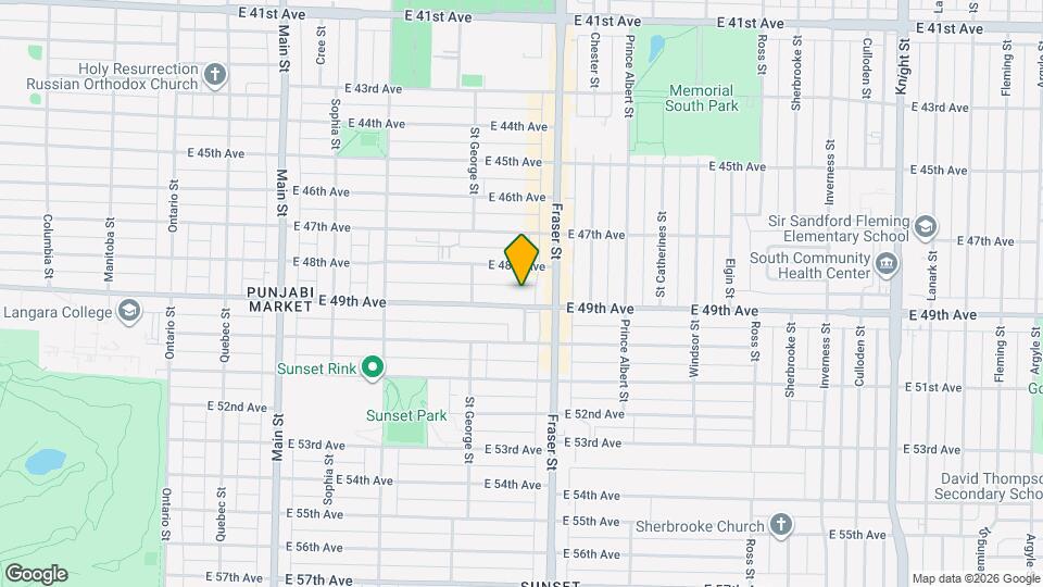 635 E 49th Ave Map and Location Details