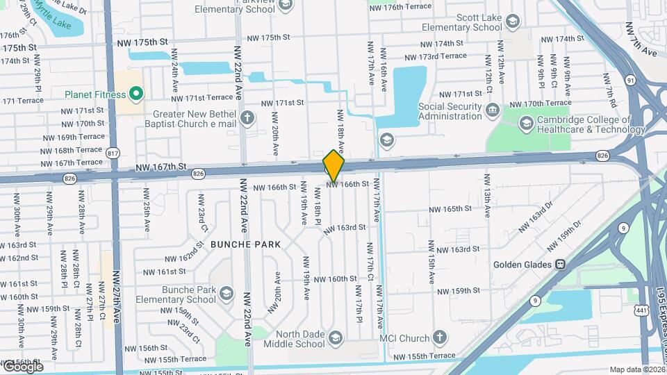 16531 NW 18th Ct Map and Location Details