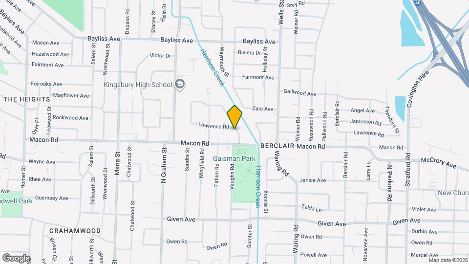 1155 Vaughn Rd Map and Location Details