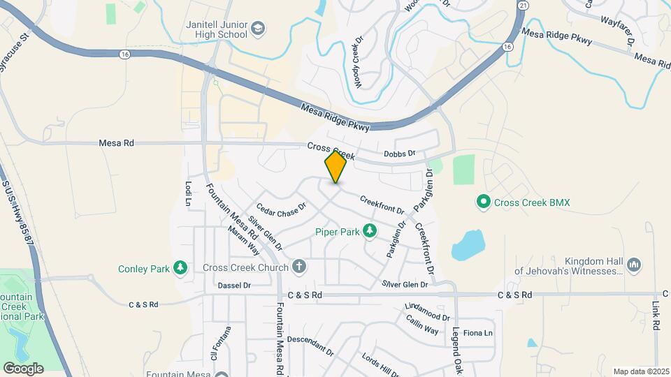 7299 Creekfront Dr Map and Location Details