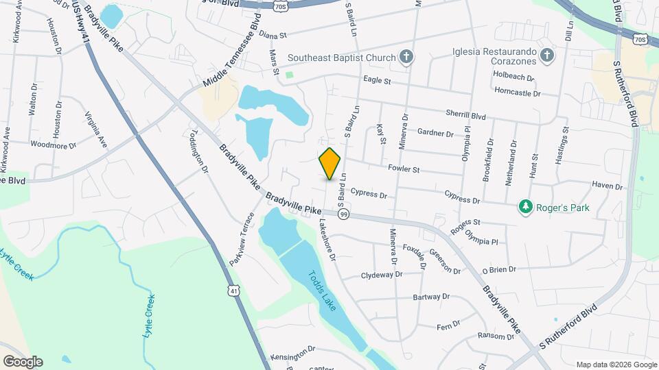 1039 N Lakeshore Dr Mapa y Detalles de la Ubicación