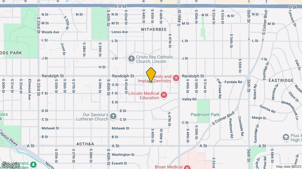 849 S 45th St Map and Location Details