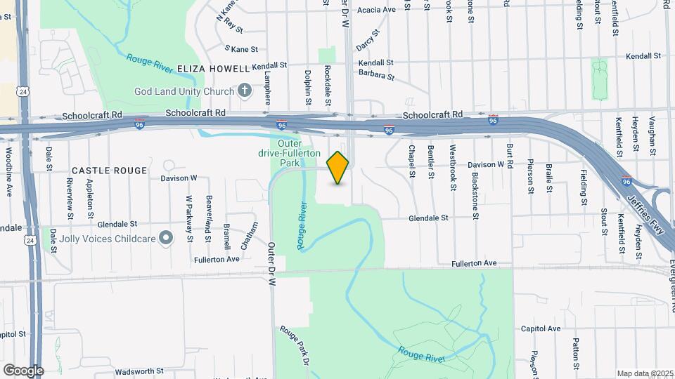 12645 W Outer Dr Map and Location Details