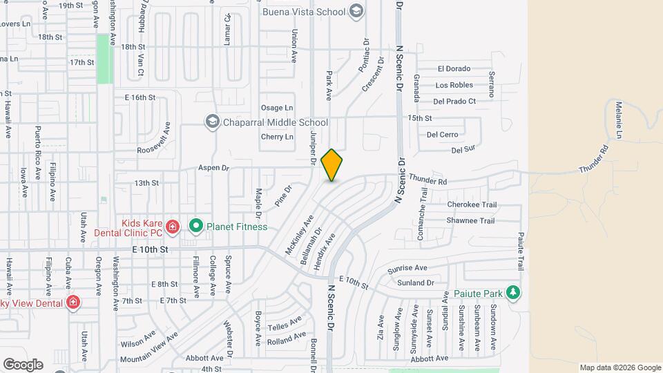 3 Bedroom 2 Bath Home Map and Location Details