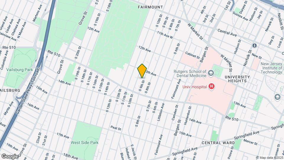 295 S 9th St Map and Location Details