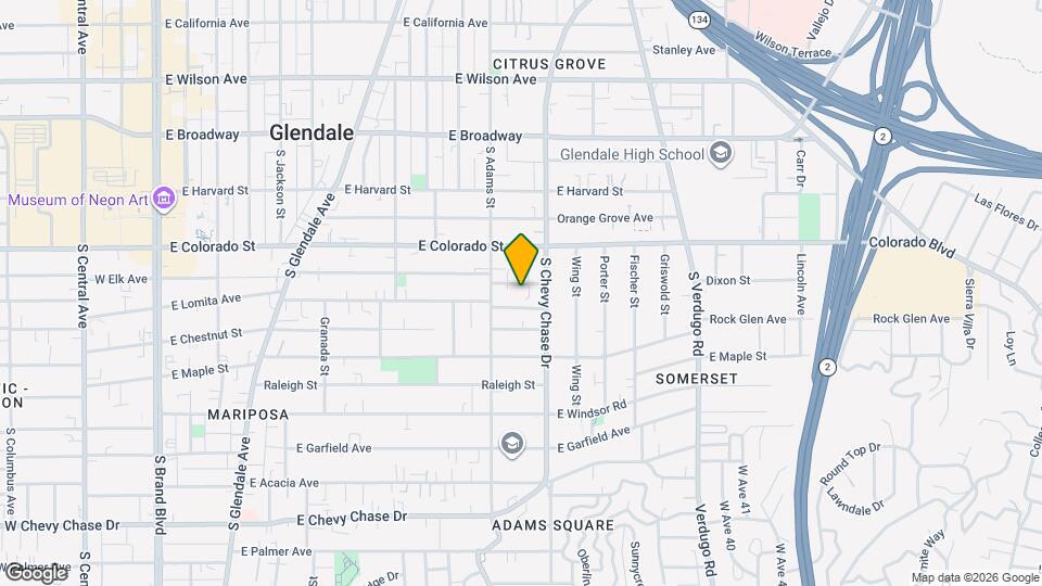 1122 E Elk Ave Map and Location Details