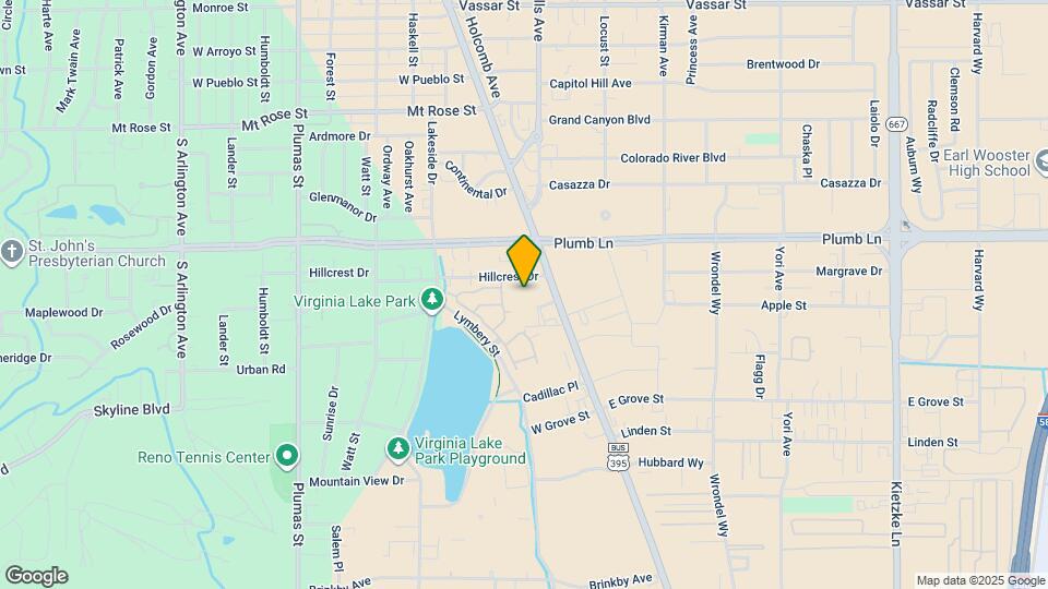 2035 S Virginia St Map and Location Details