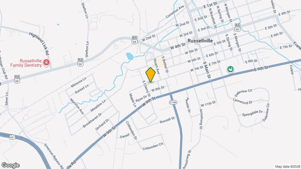 641 W 7th St Map and Location Details