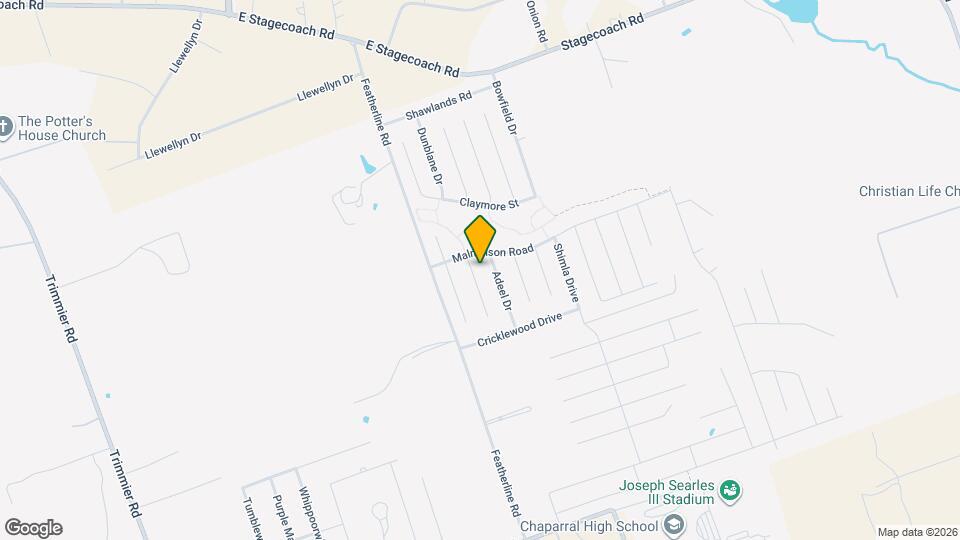 9508 Raeburn Court Mapa y Detalles de la Ubicación