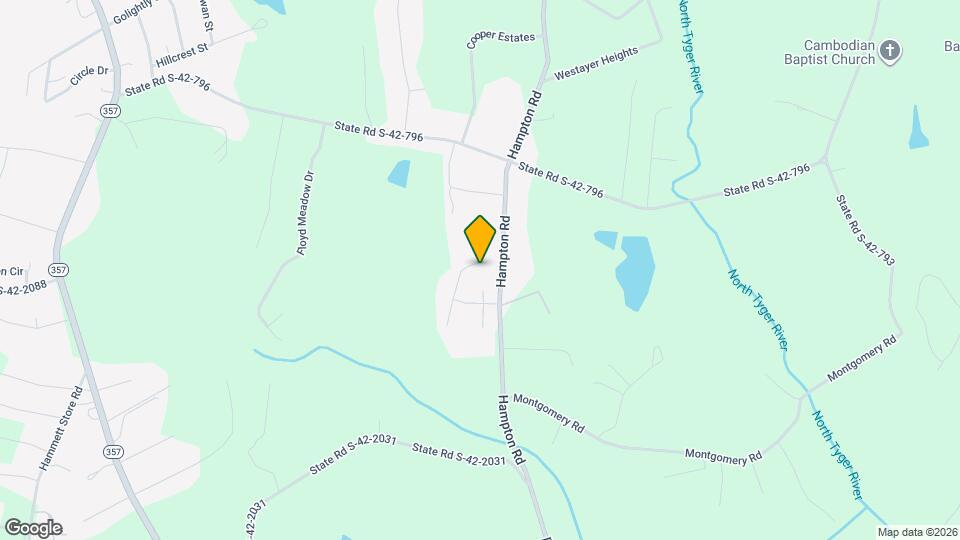 528 N Hampton Meadows Dr Map and Location Details