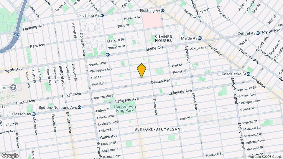 180 Pulaski St Map and Location Details