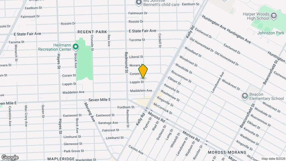 16117 Lappin St Map and Location Details