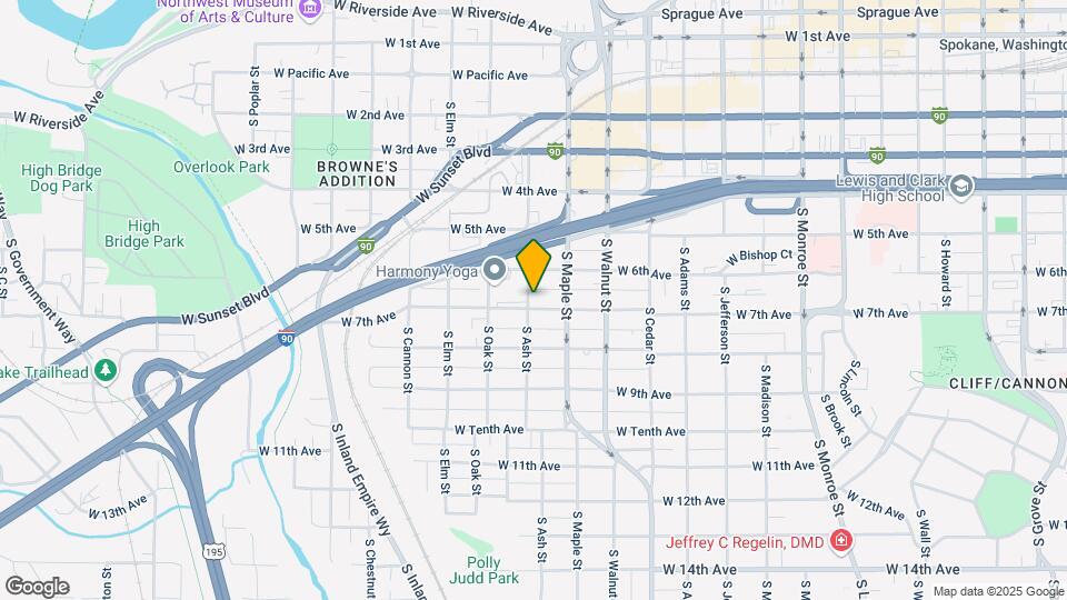 1622 W 7th Ave Map and Location Details