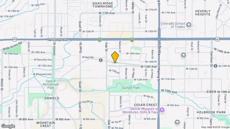 10689 W 13th Ave Map and Location Details