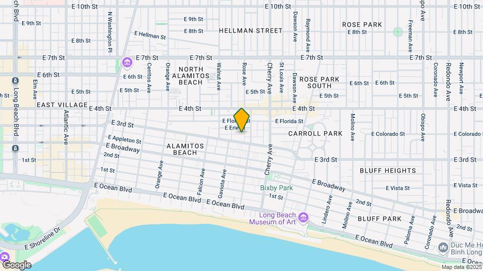 1749 E 3rd St Mapa y Detalles de la Ubicación