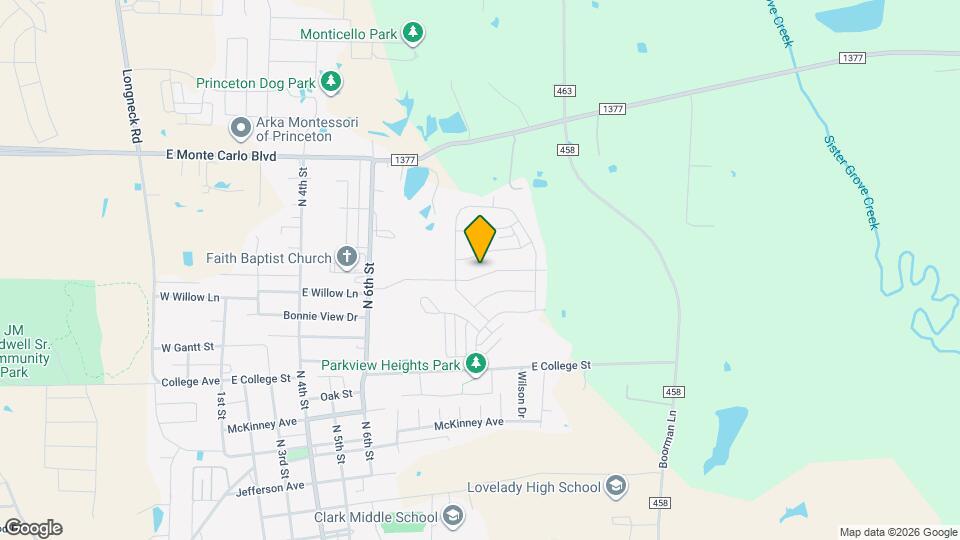 1104 Princeton Hts Blvd Mapa y Detalles de la Ubicación