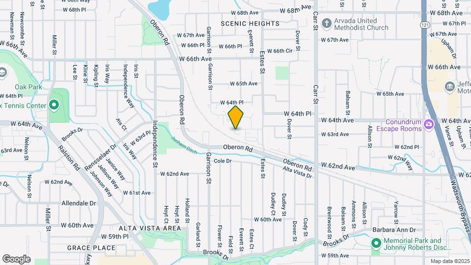 9044 W 63rd Ave Map and Location Details