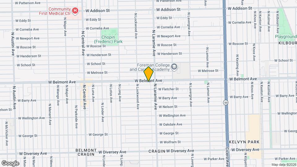 5221 W Belmont Ave Mapa y Detalles de la Ubicación
