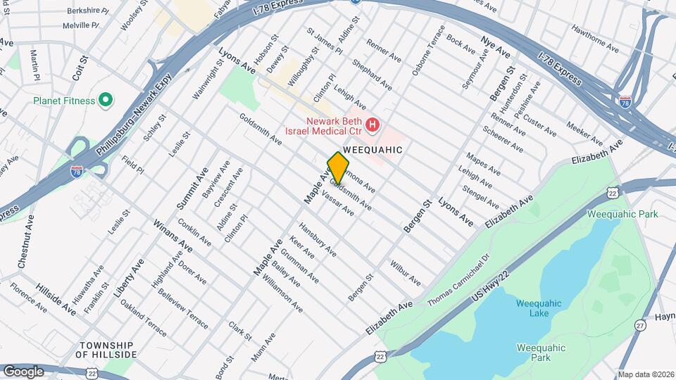 172 Goldsmith Ave Map and Location Details