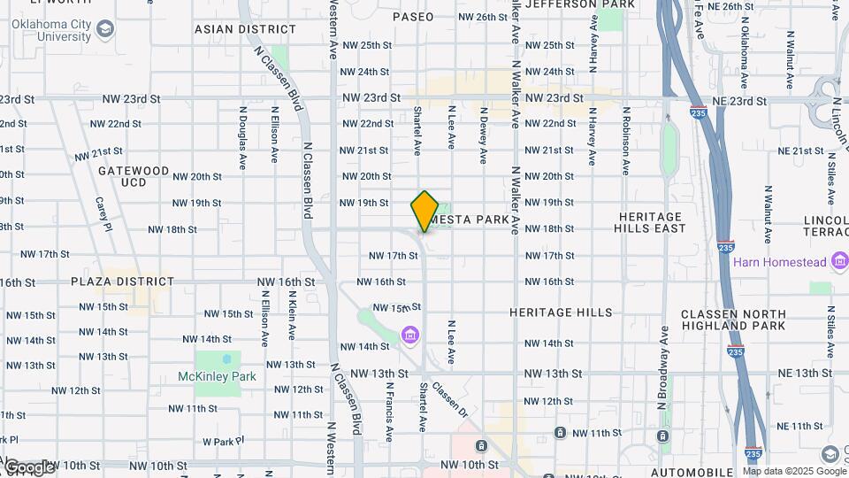 1814 N Shartel Ave Map and Location Details