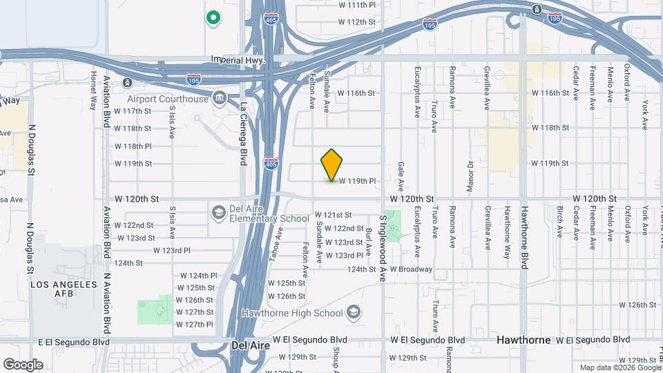 4928 W 119th Pl, Unit #C Map and Location Details