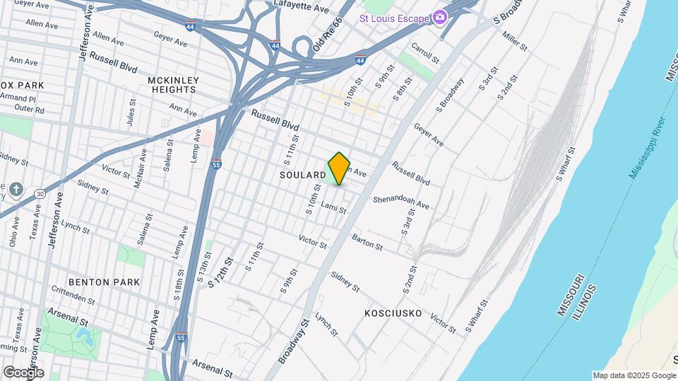 2300 S 9th St Map and Location Details