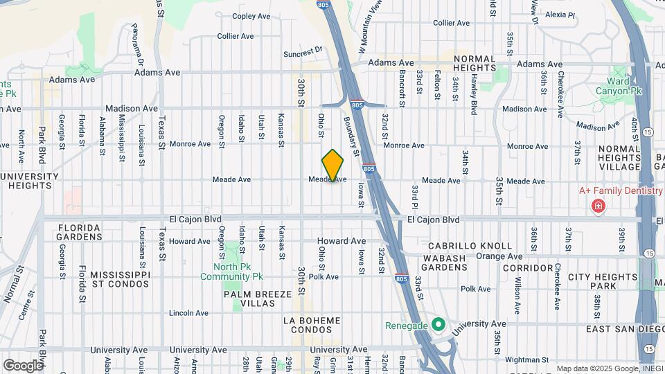 4380-4390 Illinois St Mapa y Detalles de la Ubicación