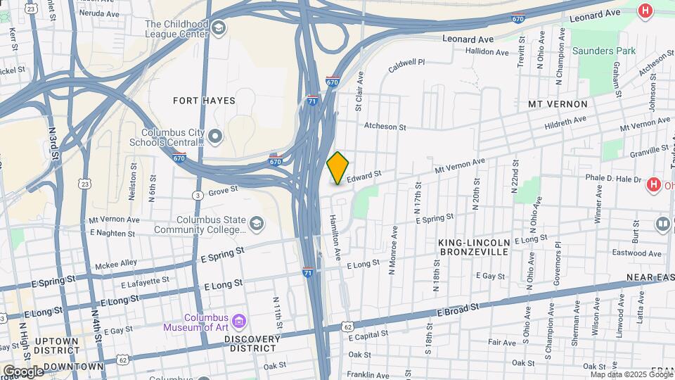 746 Mt Vernon Ave Map and Location Details