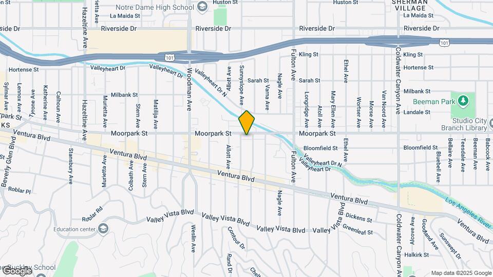 13444 Moorpark Map and Location Details