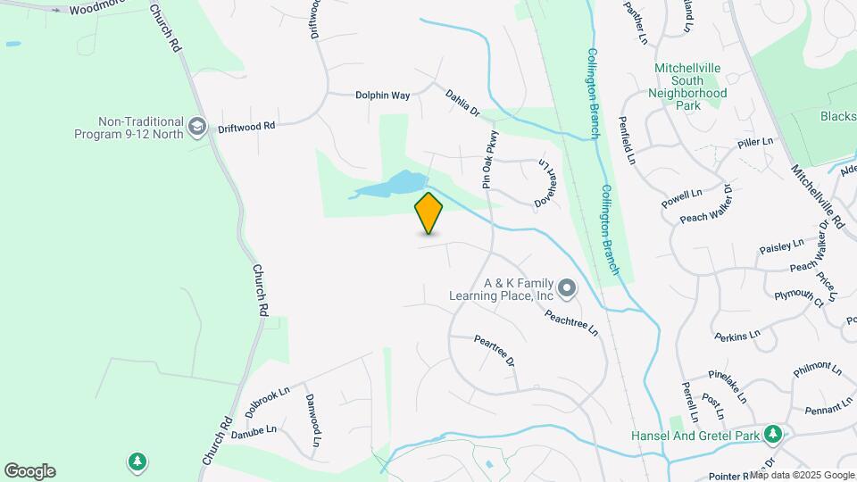 1821 Peachtree Ln Map and Location Details
