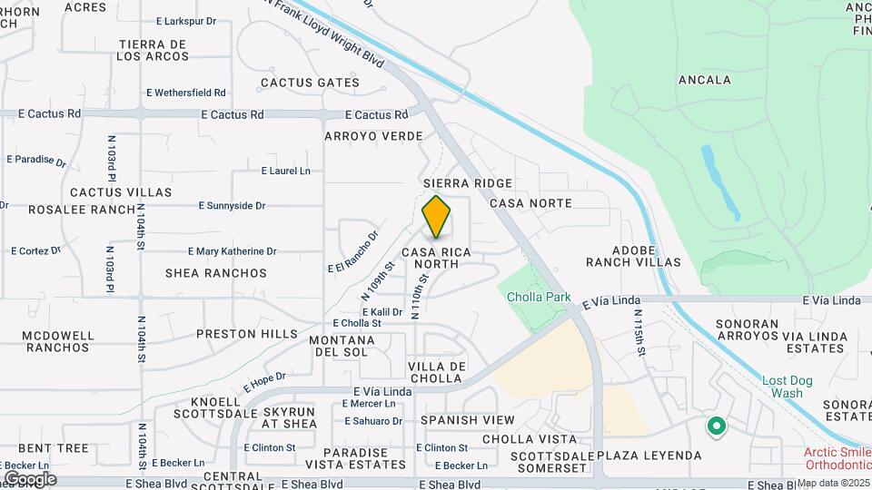 11021 E Poinsettia Dr Mapa y Detalles de la Ubicación