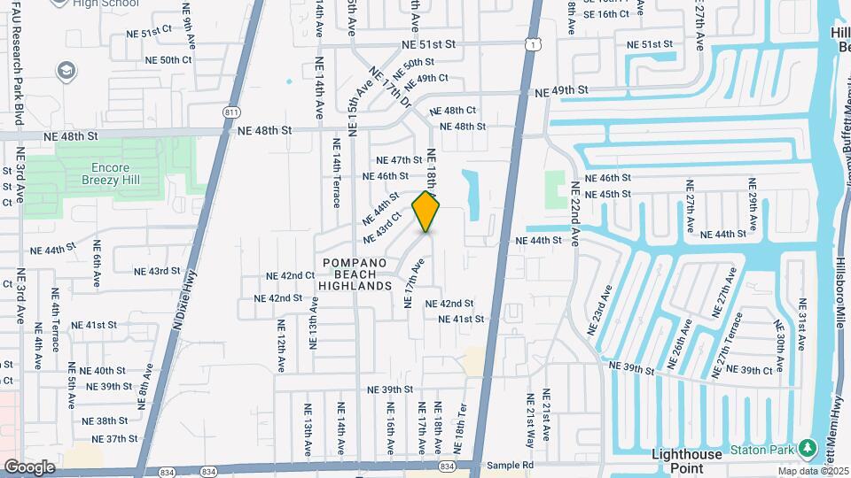 4351 NE 18th Ave Map and Location Details