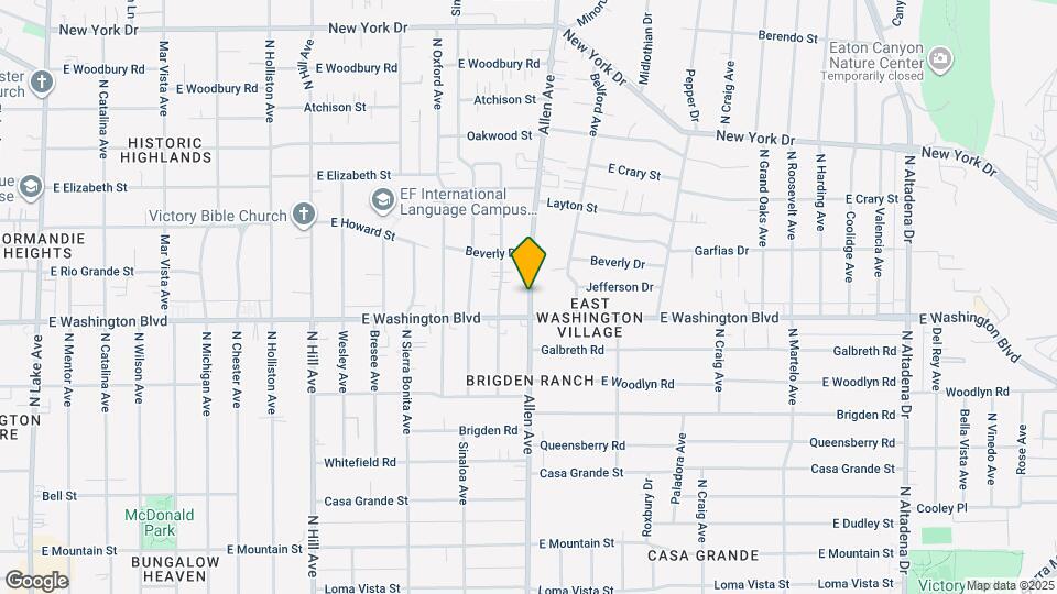 1637 N Allen Ave, Unit 1637 Mapa y Detalles de la Ubicación