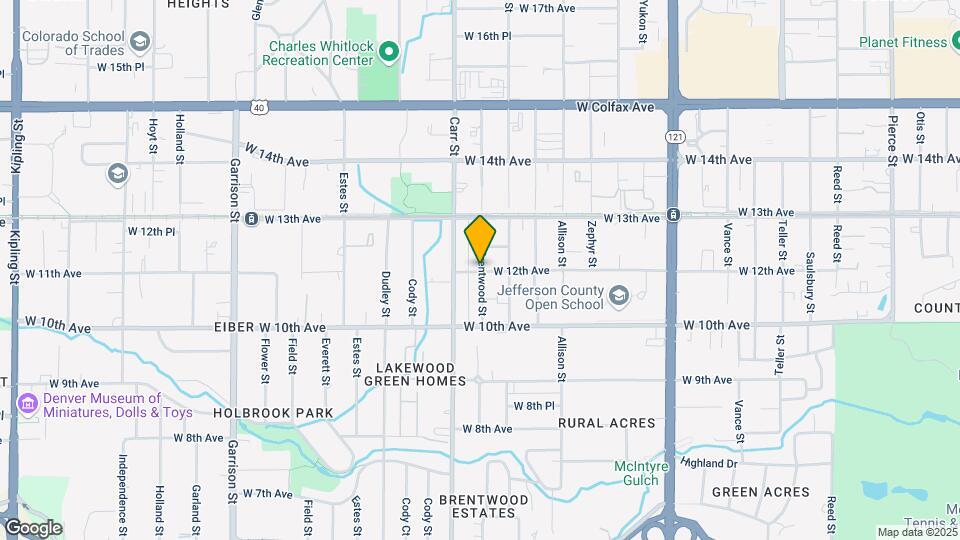 3943 W 12th Ave Map and Location Details