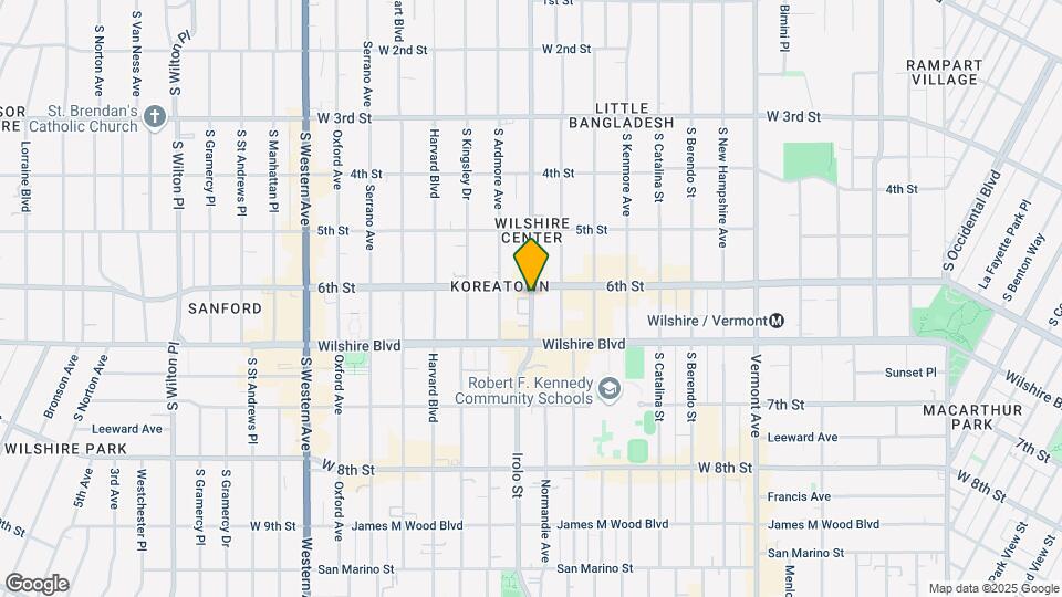 644 Normandie Ave-Unit -3 Map and Location Details