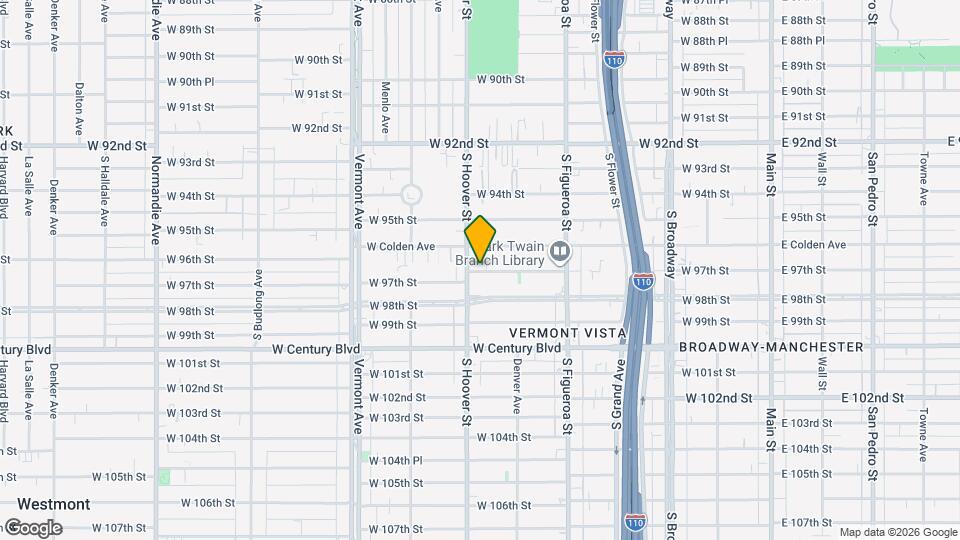 647 W 97th St Map and Location Details