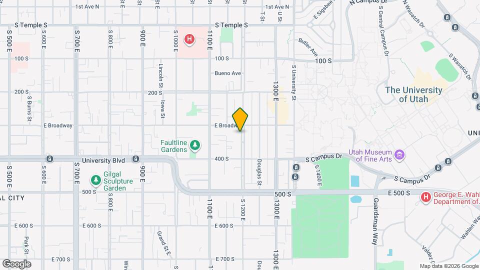 318 S 1200 E Map and Location Details