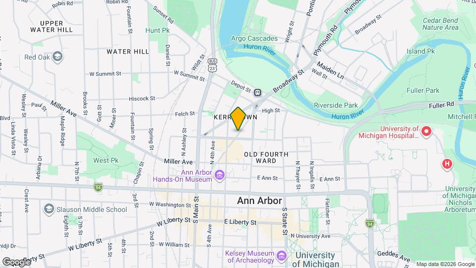 536 Detroit St Map and Location Details